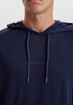 Bambusviskose, Hoodie m. logo, Marine -JBS of Denmark Men