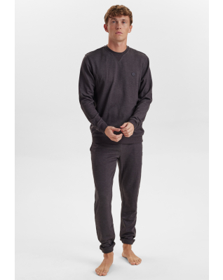 Bambusviskose, Sweatshirt m. logo, Dunkelgrau -JBS of Denmark Men