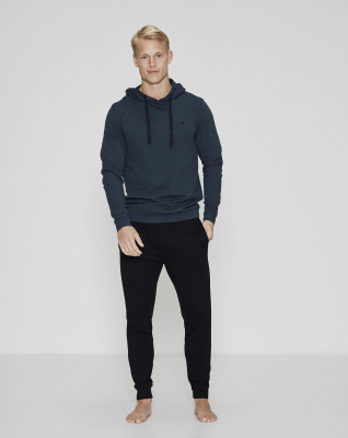 Bambusviskose, Sweat-Hoodie, Blau -JBS of Denmark Men