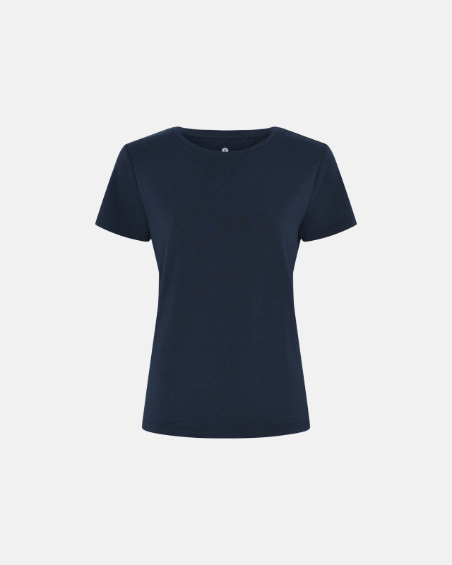 Bambusviskose,  T-Shirt, Marineblau -JBS of Denmark Women
