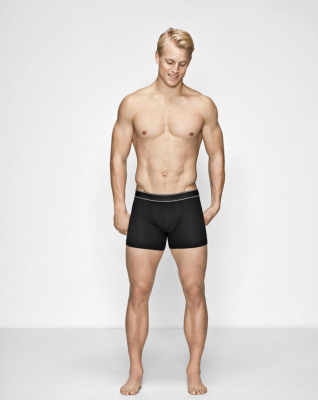 Bambusviskose, Unterhosen Pique, 2-pack, Schwarz