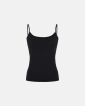 Bio-Baumwolle, Top schmaler Träger, Schwarz - JBS of Denmark Women