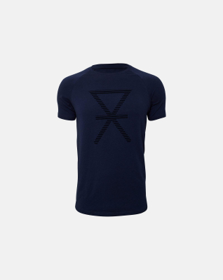 Bambus, T-Shirt, Marine mit Print