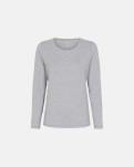 Bambusviskose, Langärmelig T-Shirt, Grau -JBS of Denmark Women