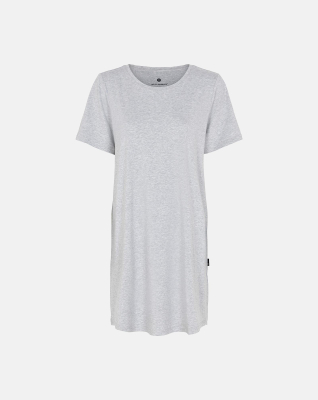 Bambusviskose, Big Shirt, Hellgrau melange -JBS of Denmark Women