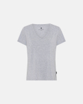 Bambusviskose, T-Shirt v-neck, Grau -JBS of Denmark Women