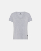 Bambusviskose, T-Shirt v-neck, Grau - JBS of Denmark Women