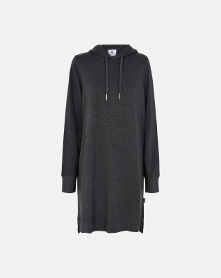 Bambus, Hoodie Kleid, Dunkelgrau
