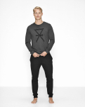 Bambusviskose, Sweatshirt, Dunkelgrau -JBS of Denmark Men