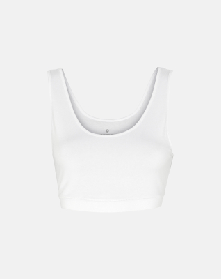 Bambusviskose, BH Top breiter Träger, Weiß -JBS of Denmark Women
