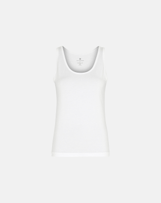 Bambusviskose, Top breiteTräger, Weiß -JBS of Denmark Women