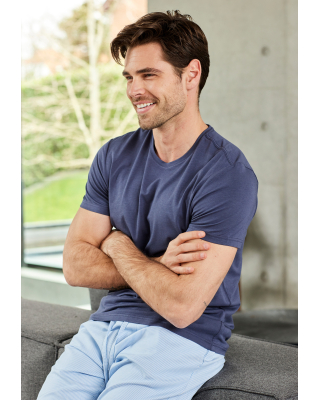 Bambusviskose, T-shirt Rundhalsausschnitt, Grau -JBS of Denmark Men