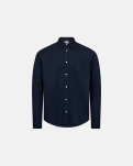Leinen, Hemd, Marineblau -JBS of Denmark Men