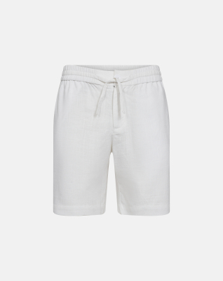 Shorts, Leinen/Bambusviskos, Weiß