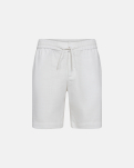 Shorts, Leinen/Bambusviskos, Weiß