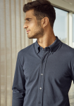 Bambusviskose, Polo-Shirt in "Pique", Marineblau -JBS of Denmark Men