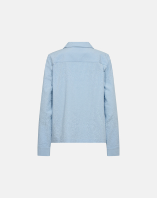 Bambus, "Seersucker" Nachthemd, Blau -JBS of Denmark Women