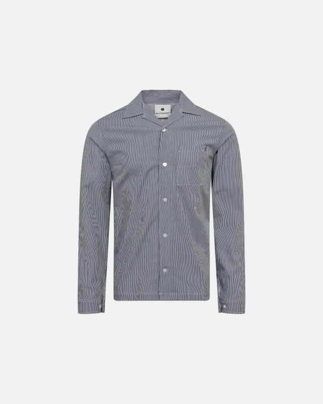 Bambusviskose, Pyjamahemd, Navygestreift -JBS of Denmark Men