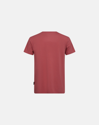 T-Shirt Rundhals, Bambusviskose, Rot