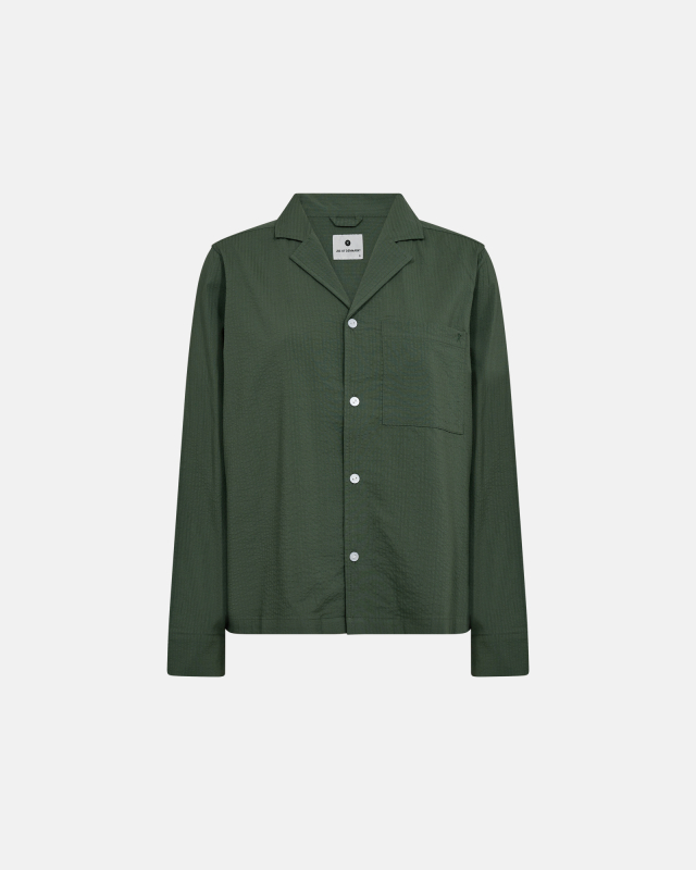 Bambus, "Seersucker" Nachthemd, Grün -JBS of Denmark Women