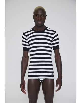 100 % Bio-Baumwolle, T-Shirt "Original", Gestreift -JBS x Mads Nørgaard