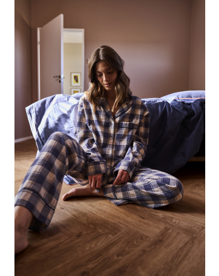 100 % Bio-Baumwolle, Flanell-Nachthose, Kariert -JBS of Denmark Women