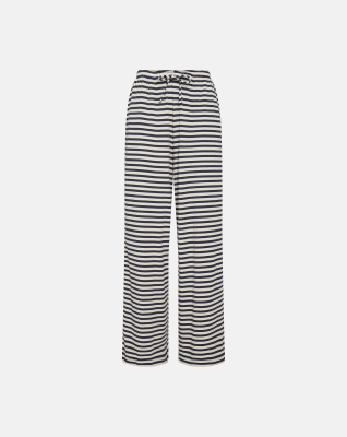 Bambusviskose, Rib-Hose, Blau Gestreift -JBS of Denmark Women