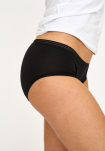 Bambus, Brief Pantie "Absorbent" 30 ml, Schwarz -JBS of Denmark Women