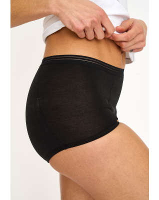 Bambus, Maxi Pantie "Absorbent" 30 ml, Schwarz -JBS of Denmark Women