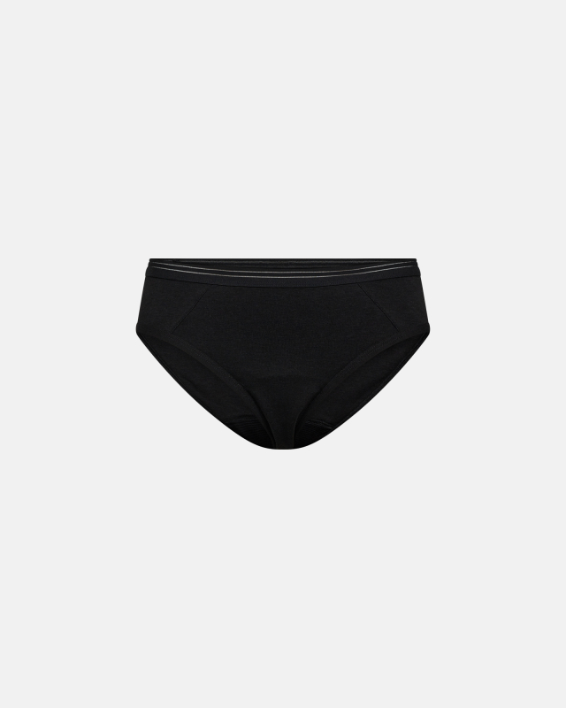 Bambus, Tai Pantie "Absorbent", Schwarz -JBS of Denmark Women