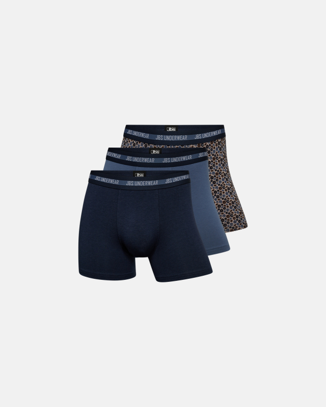 Bambusviskose, Boxershorts, 3er-Pack, Mehrfarbig -JBS