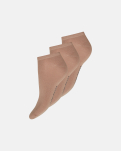 Bambusviskose, Füßlinge, 3er-Pack, Hautton -Hype the Detail