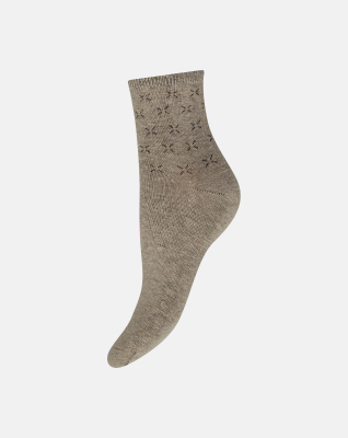 Bambusviskose, Knöchelsocken, 3er-Pack, Weiß Rosa Sand -Decoy