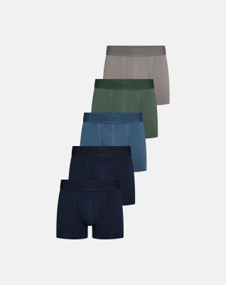 Bambusviskose, Boxershorts "gunnar", 5er-Pack, Mehrfarbig -Resteröds