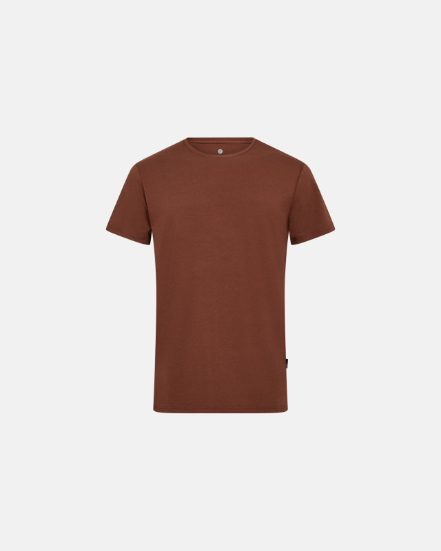 Bambusviskose, T-Shirt Rundhals, Braun -JBS of Denmark Men