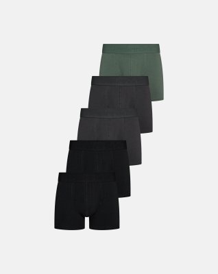 Bio-Baumwolle, Boxershorts "gunnar", 5er-Pack, Mehrfarbig -Resteröds