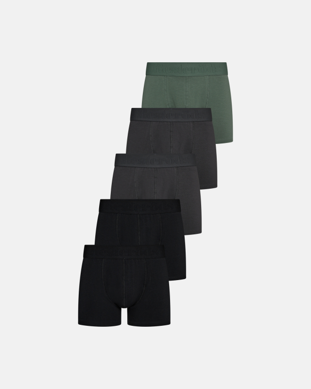 Bio-Baumwolle, Boxershorts "gunnar", 5er-Pack, Mehrfarbig -Resteröds