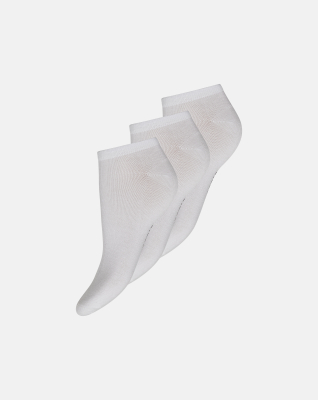 Bambusviskose, Footies, 3er-Pack, Weiß