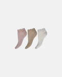 Bambusviskose, Strampler, 3er-Pack, Weiß Rosa Sand