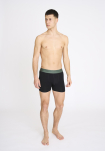 Bambusviskose, Boxershorts "gunnar", 3er-Pack, Schwarz Grün -Resteröds
