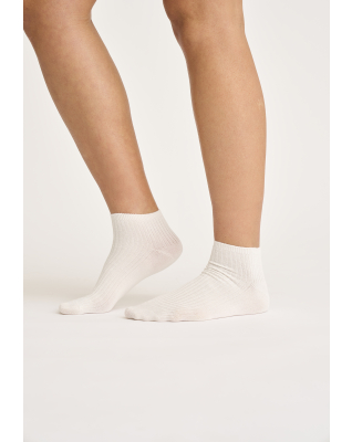 Bambusviskose, Füßlinge "Ripp", Weiß -JBS of Denmark Women