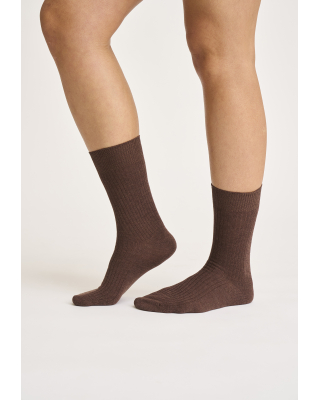 Bambusviskose, Socken "rib", Braun -JBS of Denmark Women