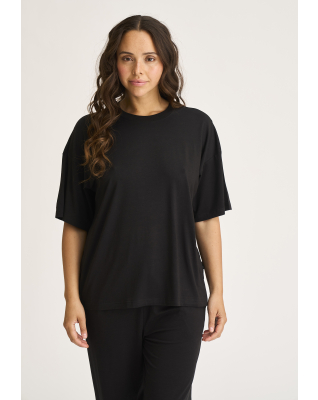 Bambusviskose, Oversize-T-Shirt, Schwarz -JBS of Denmark Women