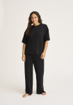 Bambusviskose, Oversize-T-Shirt, Schwarz -JBS of Denmark Women