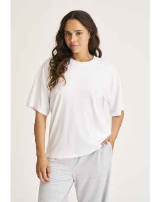 Bambusviskose, Oversize-T-Shirt, Weiß -JBS of Denmark Women