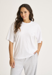 Bambusviskose, Oversize-T-Shirt, Weiß -JBS of Denmark Women