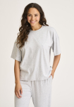 Bambusviskose, Oversize-T-Shirt, Hellgrau Melange -JBS of Denmark Women