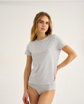 Bambusviskose, T-Shirt, Grau -JBS of Denmark Women