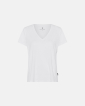 Bambusviskose, T-Shirt v-neck, Weiss - JBS of Denmark Women