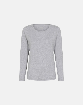 Bambusviskose, Langärmelig T-Shirt, Grau -JBS of Denmark Women